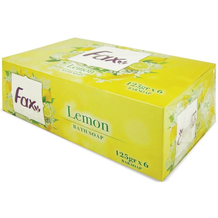 تصویر صابون فاکس با رایحه لیمو بسته 6 عددی وزن 125 گرمی