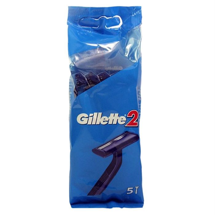 تصویر خودتراش ژیلت Gillette 2 بسته 5 عددی